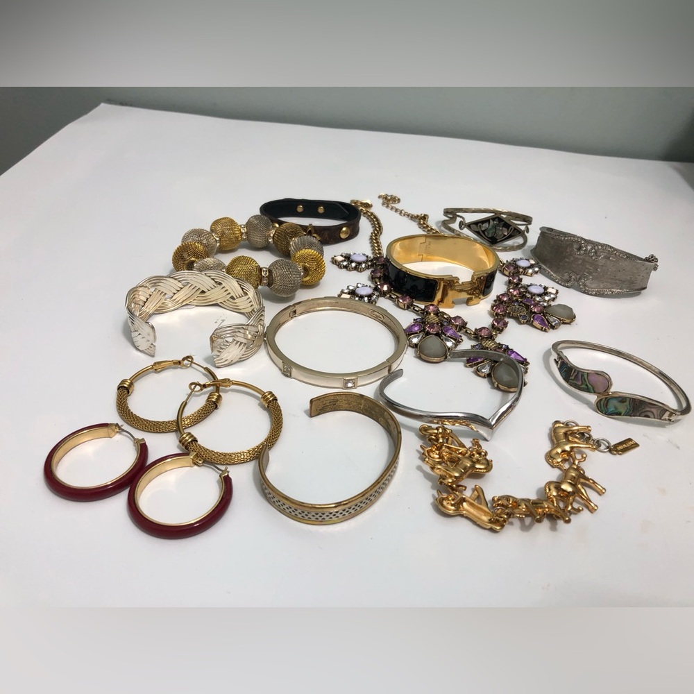 Lot Fashion Jewelry Gold Tone/w Silver Tone